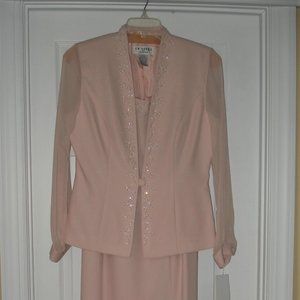 Mother of the Bride J.R. Nites Beautiful Evening Gown & Jacket New with Tags